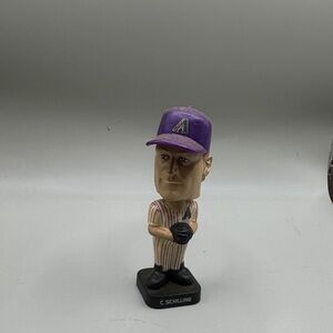 Purple Baseball Bobblehead Figurine